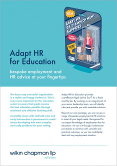 Adapt HR for Education Brochure Cover