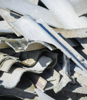 Scrap pile of asbestos