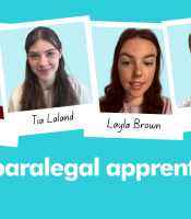 Polaroids of paralegal apprentices