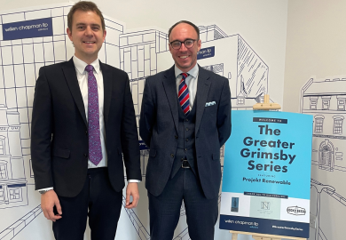 Partners Adam Ottley and Joshua Briggs by Wilkin Chapman Greater Grimsby series sign